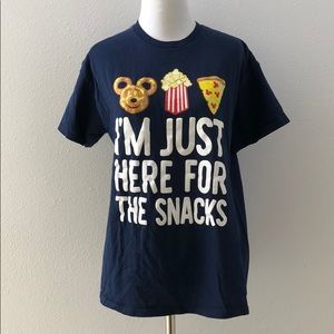 disney parks “here for the snacks” t-shirt
